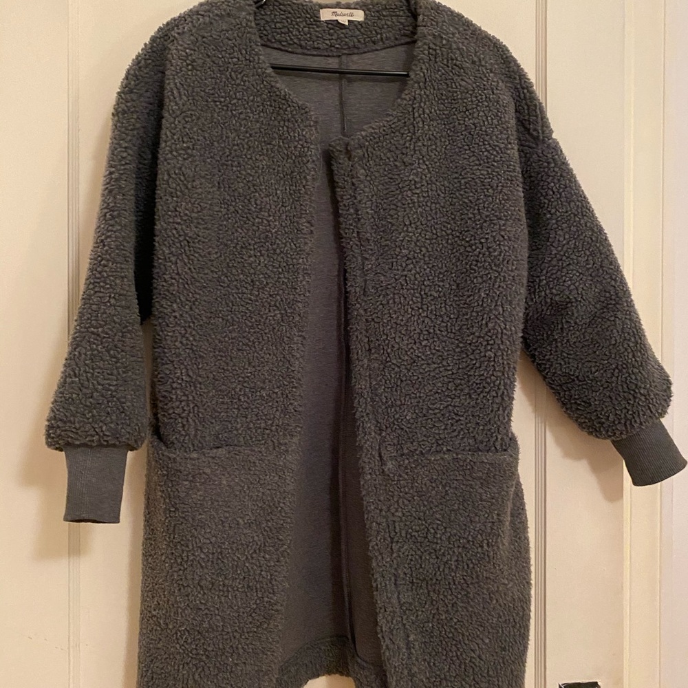 Madewell Bonded Sherpa Cocoon Coat